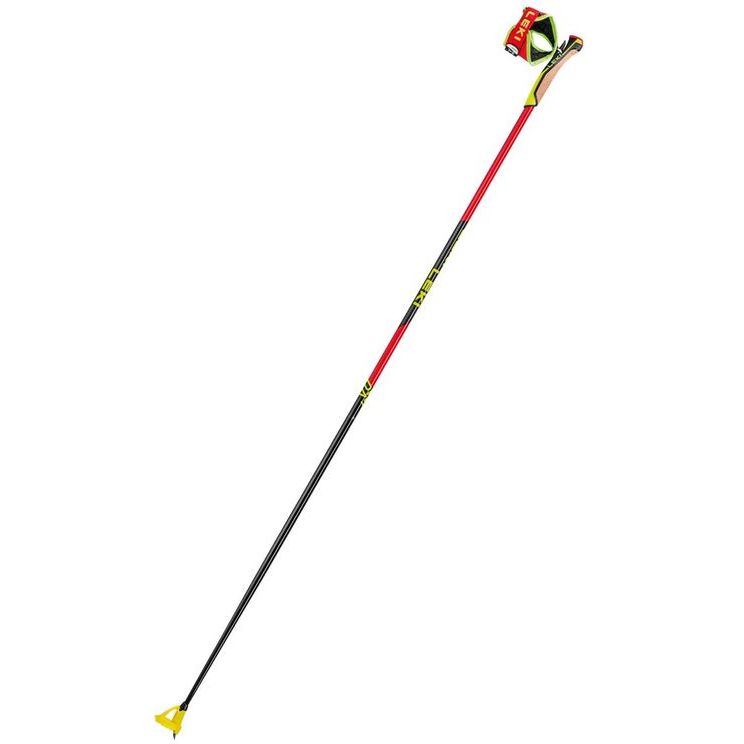 Leki PRC 750 Röda Längdskidstavar: Lätt, Styv Kolfiber, Nordic Shark Grepp, Fin Vario Truga