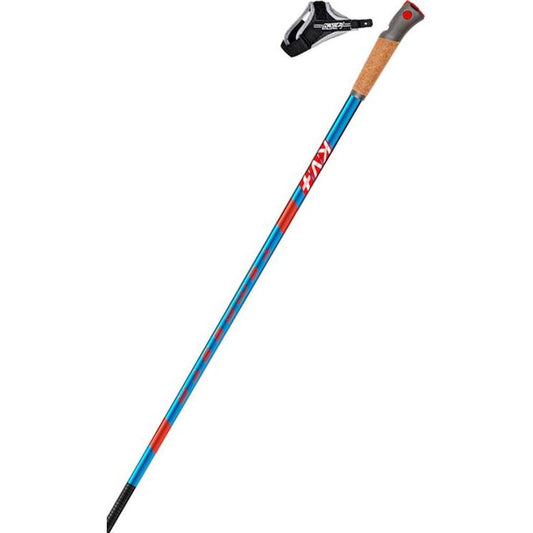 KV+ Tempesta Blå QCD Längdskidstavar – Högpresterande 100% Kolfiber med Snabblås