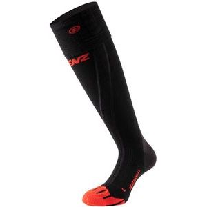 LENZ Värmestrumpor Merino Compression 6.0 Toe Cap, Svart/Red, Storlek 35/38