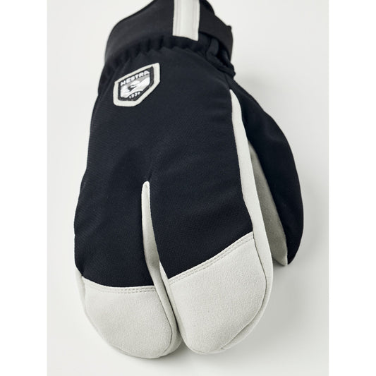 Hestra Wool Terry Windbreaker Split Mitt - Vindtät handske i svart