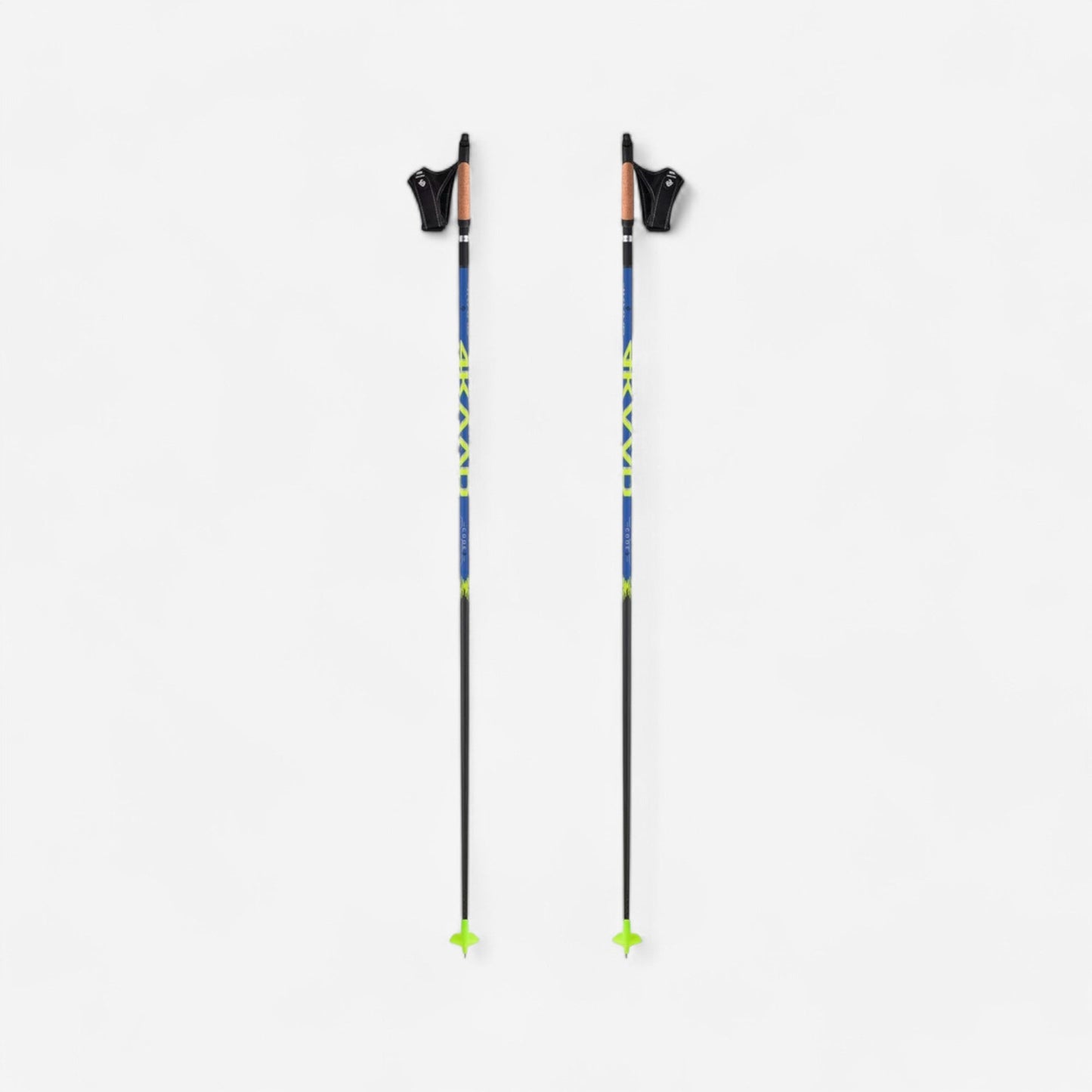 Flash M 135 cm skidstavar med justerbar handledsrem och korkhandtag