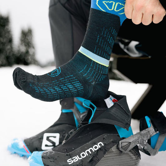 Sidas Ski Nordic Performance Skidstrumpor Svart Blå Unisex
