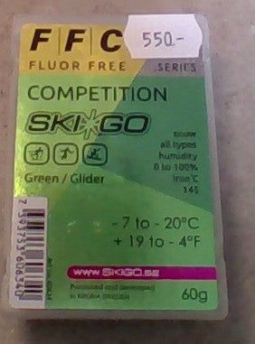 Skigo Competition parraffin Green Glider