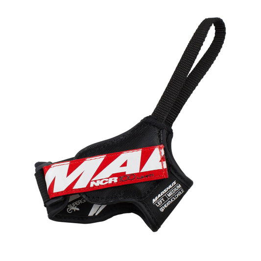 Madshus Contour Champion Skidstavsrem Röd/Svart – Ergonomisk Kontrollrem för Skidåkning
