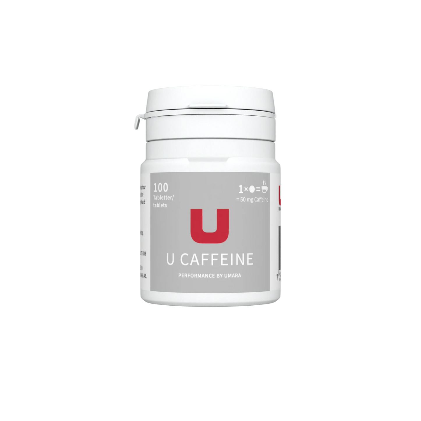 Umara U Caffeine Snabbverkande Koffeintabletter för Energi och Fokus under Aktivitet