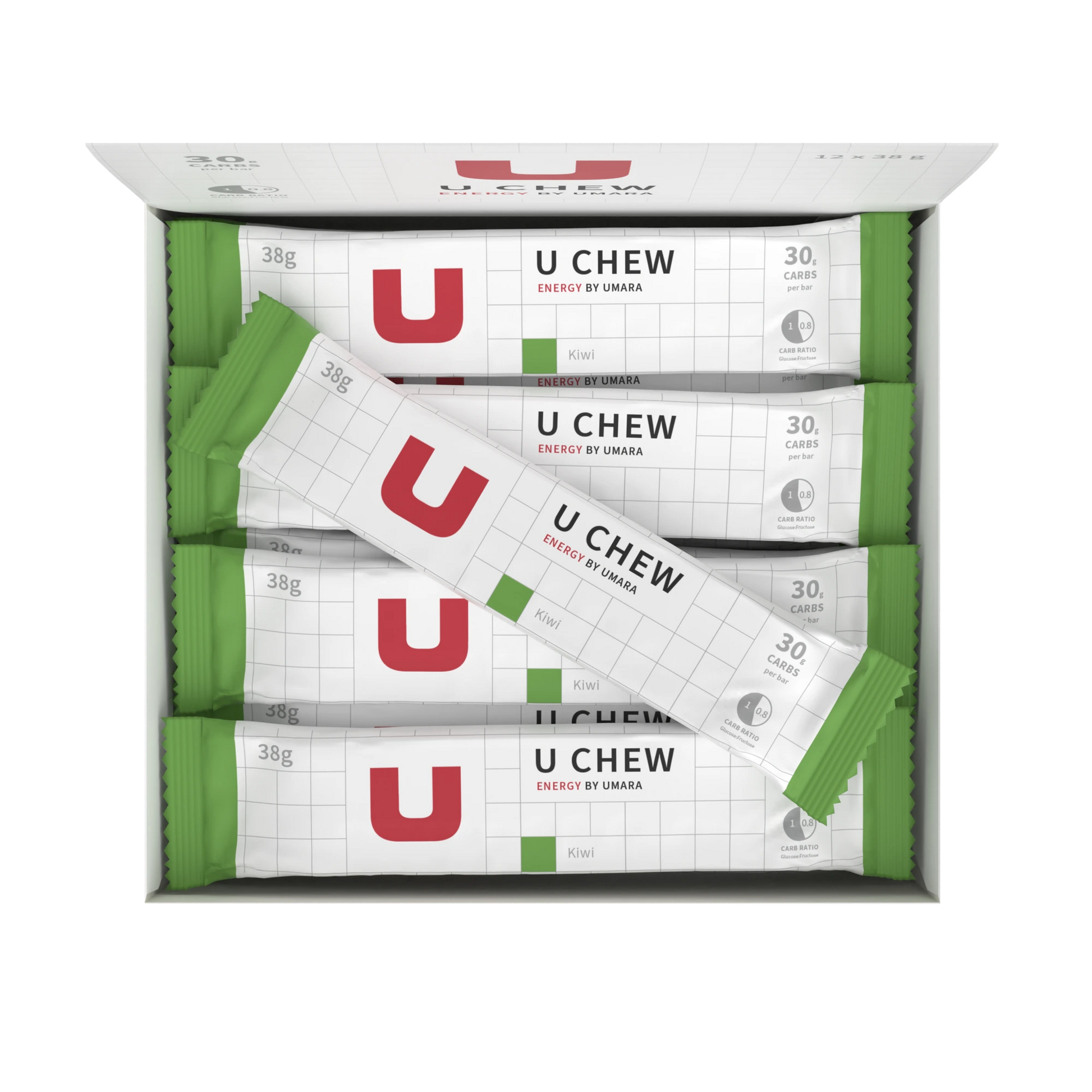 Umara U Chew Tuggbar Energigel 30g Kolhydrater för Snabb Sportenergi