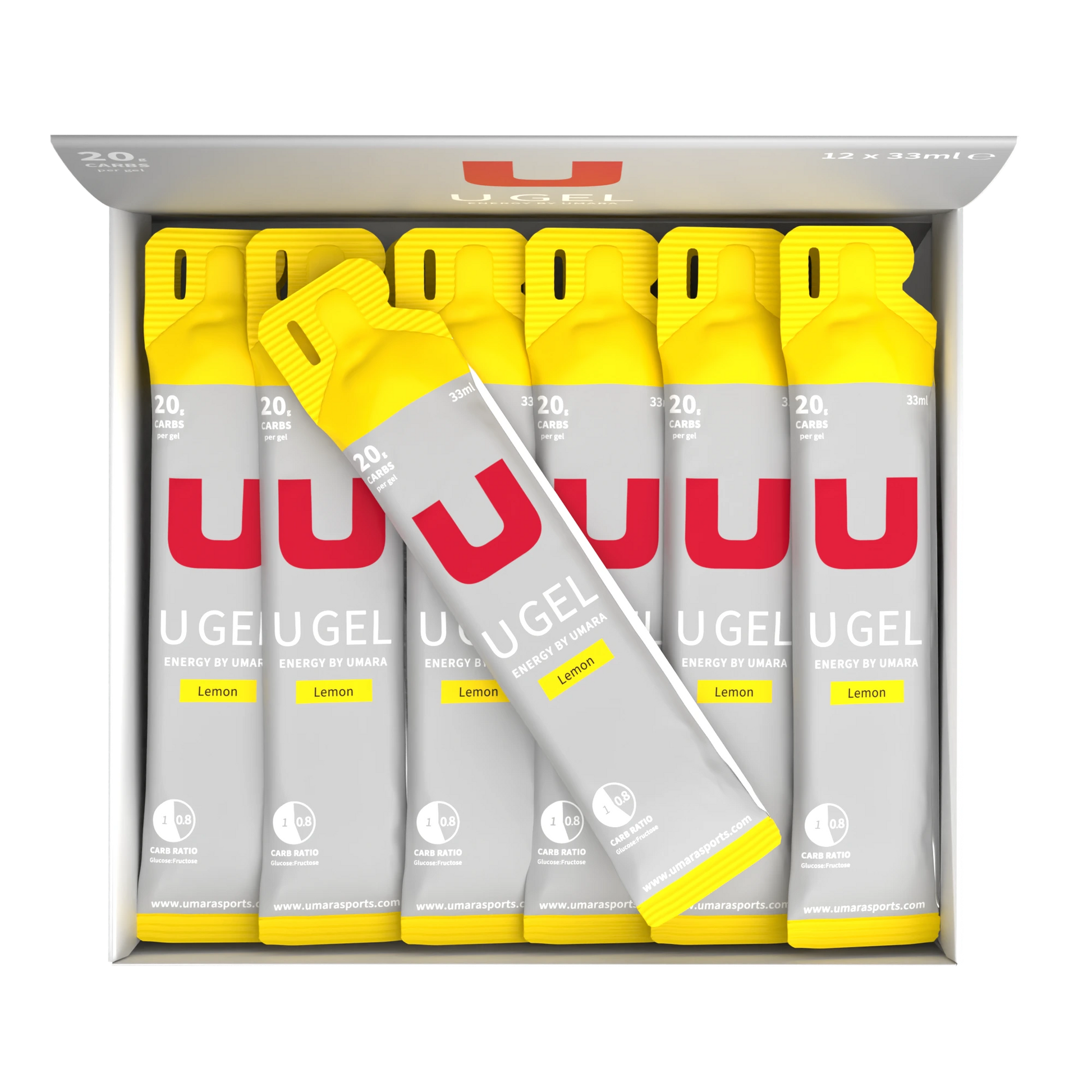 Umara U Gel Flytande Energigel 20g Kolhydrater Elektrolyter Optimal Prestation