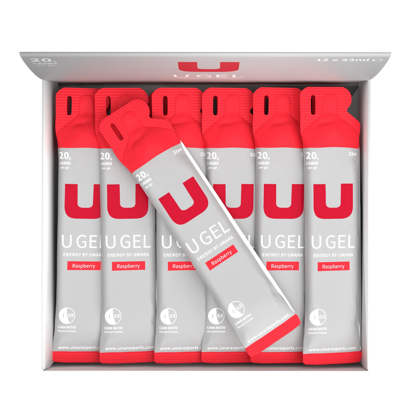 Umara U Gel Flytande Energigel 20g Kolhydrater Elektrolyter Optimal Prestation