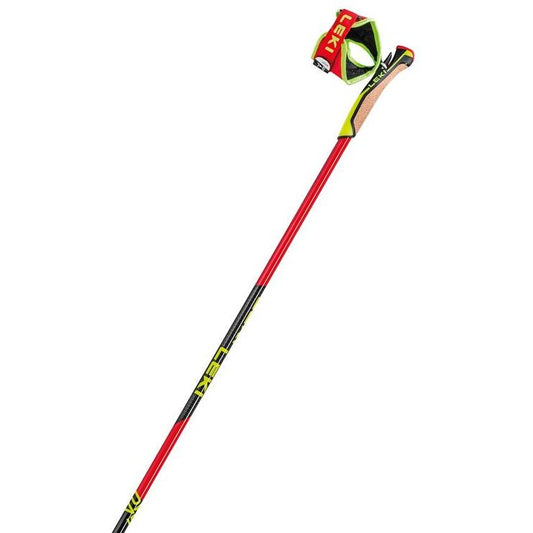 Leki PRC 750 Röda Längdskidstavar: Lätt, Styv Kolfiber, Nordic Shark Grepp, Fin Vario Truga