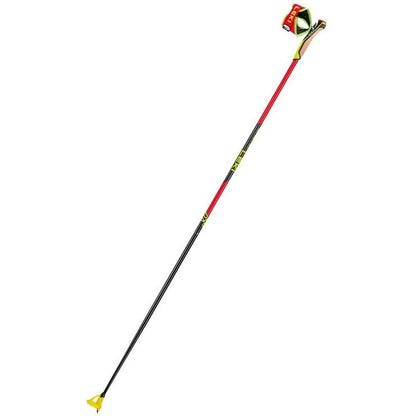 Leki PRC 750 Röda Längdskidstavar: Lätt, Styv Kolfiber, Nordic Shark Grepp, Fin Vario Truga