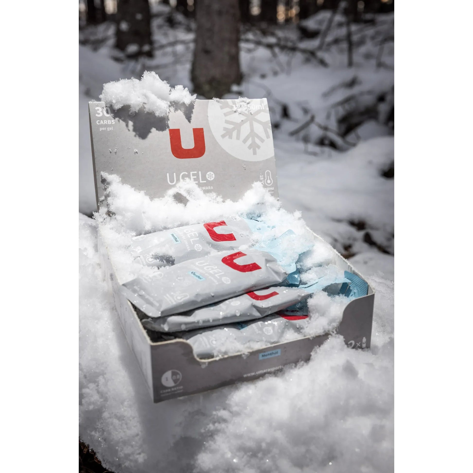 Umara U Gel 50ml Flytande Energigel: 30g Kolhydrater, Elektrolyter, med/utan Koffein för Prestation