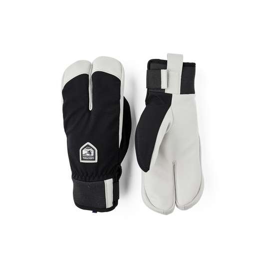 Hestra Wool Terry Windbreaker Split Mitt - Vindtät handske i svart