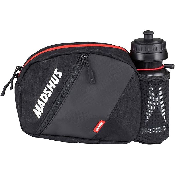 Madshus Unisex Midjeväska med Vattenflaska – Svart, En Storlek