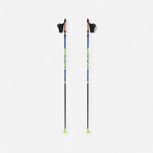 Flash M 135 cm skidstavar med justerbar handledsrem och korkhandtag