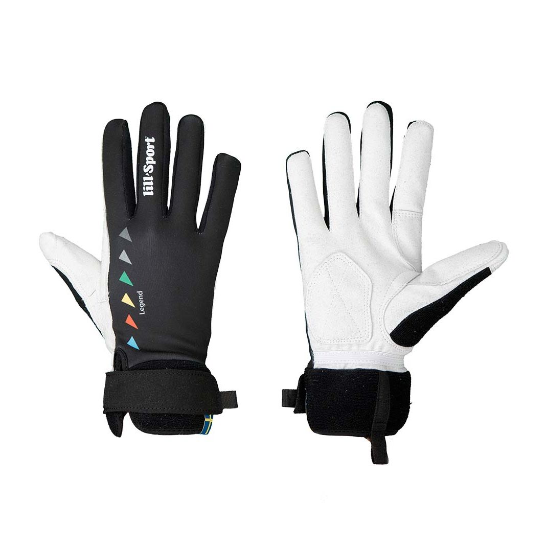 Lillsport Legend 0401 Svart Racehandske med Vindavvisande Textil
