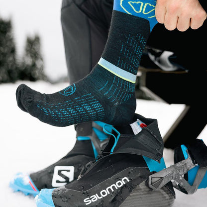 Sidas Ski Nordic Performance Skidstrumpor Svart Blå Unisex