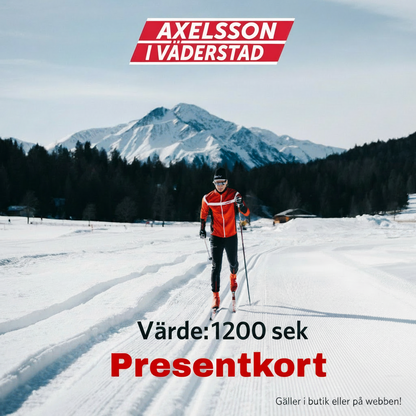 Presentkort Värde 1200 sek
