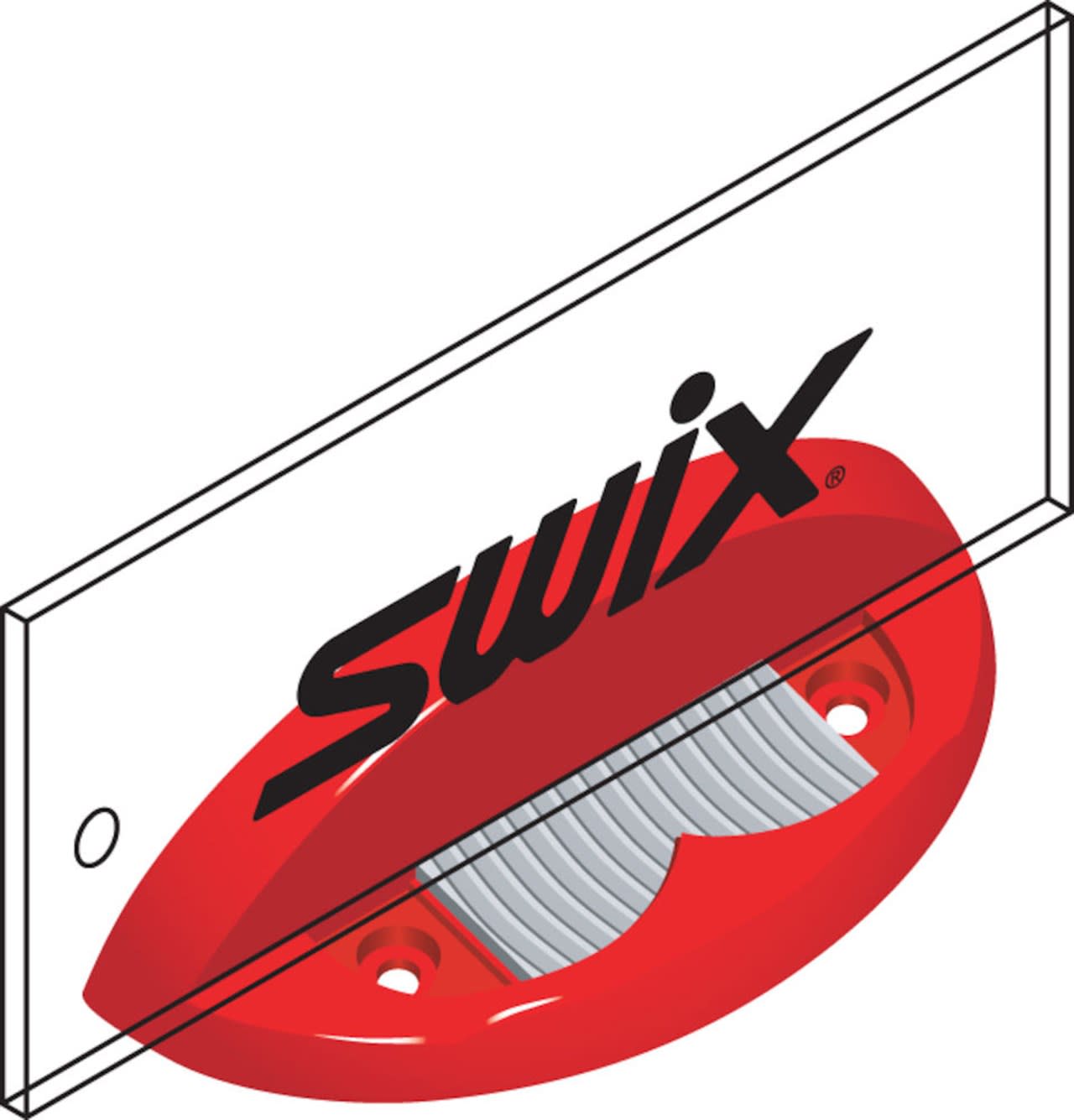 Swix T408 Plexi Vässare 40mm Röd för ski