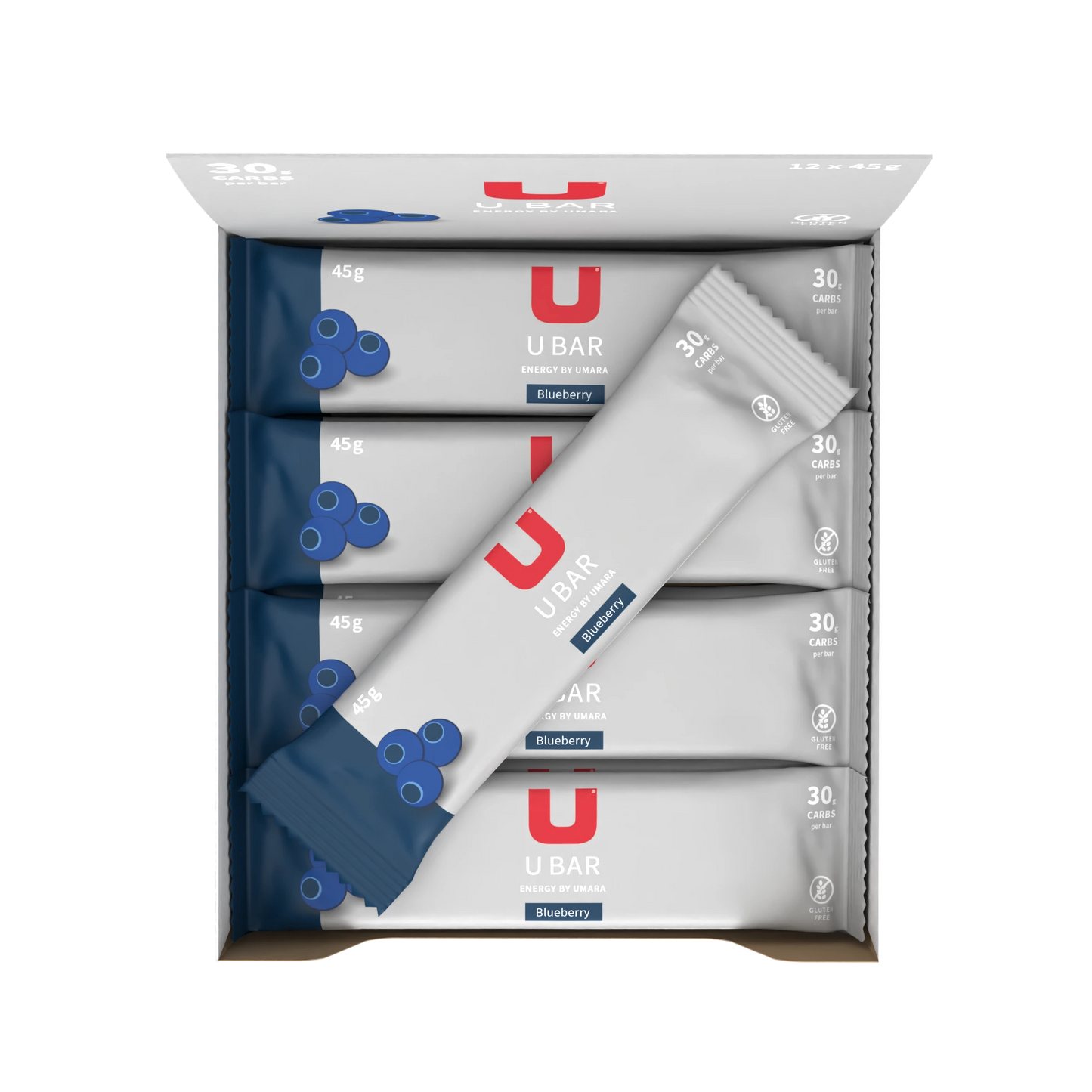 Umara U Bar Glutenfri Energibar med Optimalt 1:0.8 Kolhydratförhållande, Mjuk Textur