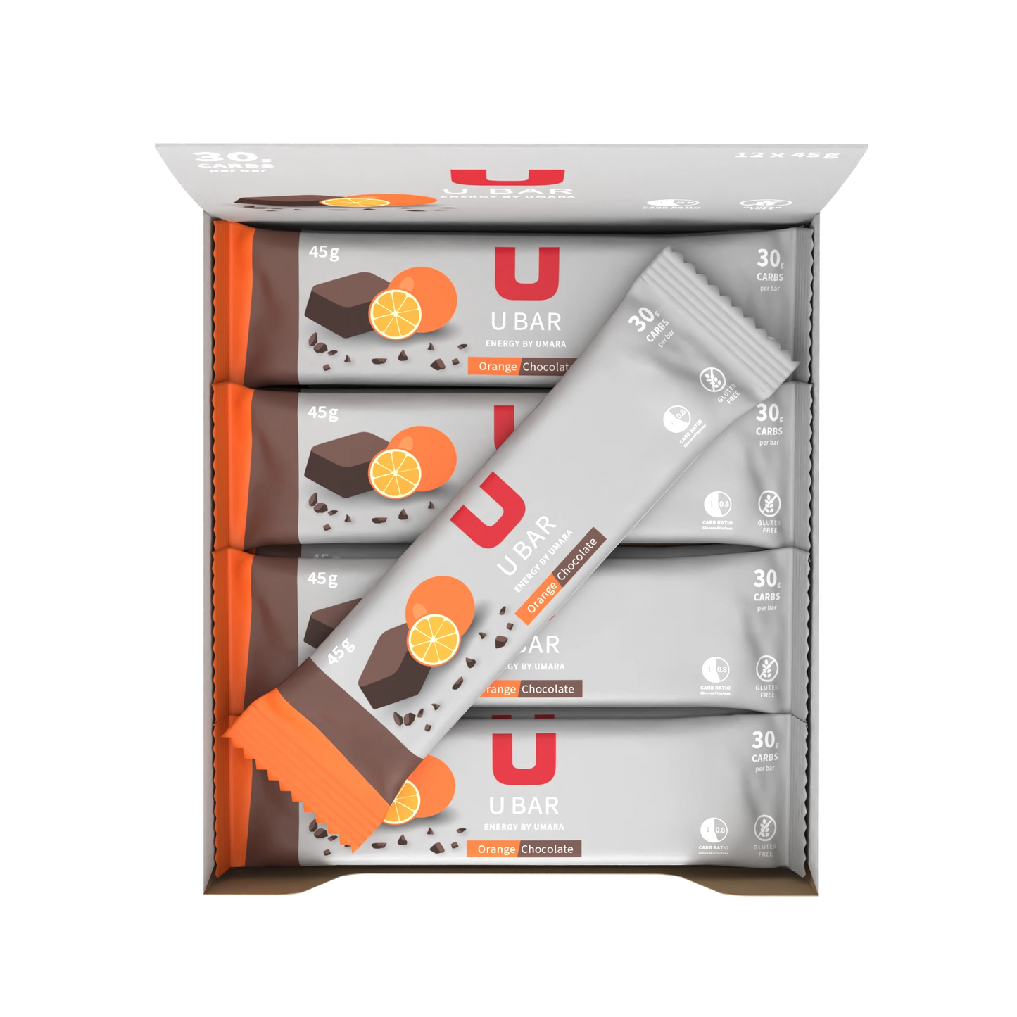 Umara U Bar Glutenfri Energibar med Optimalt 1:0.8 Kolhydratförhållande, Mjuk Textur