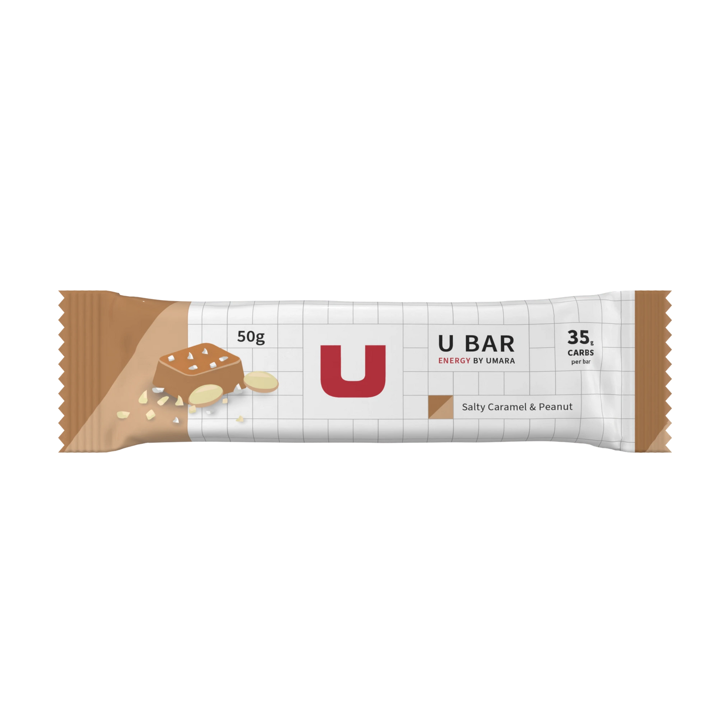 Umara U Salty Bar Kolhydratrik Energibar med Kola Jordnöt Smak & Salt för Långpass