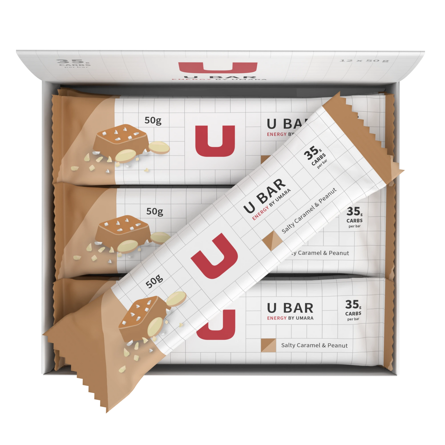 Umara U Salty Bar Kolhydratrik Energibar med Kola Jordnöt Smak & Salt för Långpass