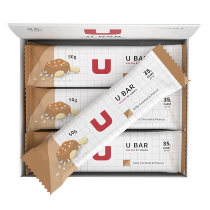 Umara U Salty Bar Kolhydratrik Energibar med Kola Jordnöt Smak & Salt för Långpass