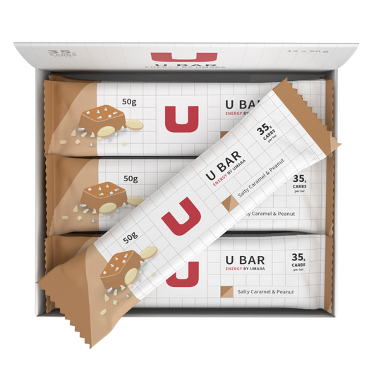 Umara U Salty Bar Kolhydratrik Energibar med Kola Jordnöt Smak & Salt för Långpass