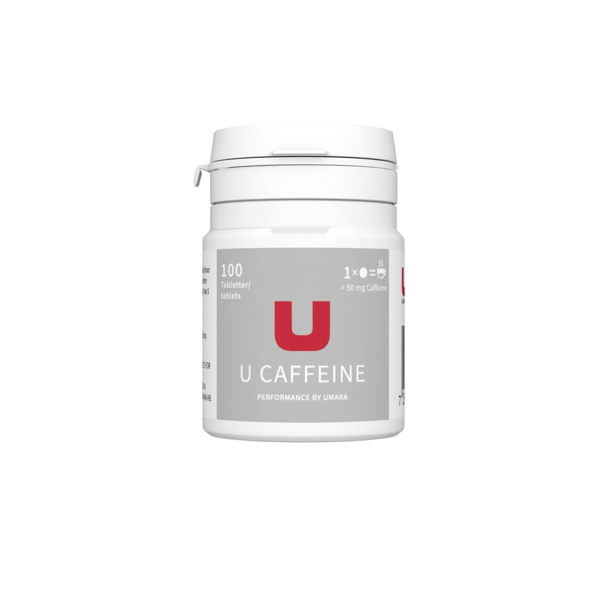 Umara U Caffeine Snabbverkande Koffeintabletter för Energi och Fokus under Aktivitet