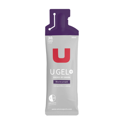 Umara U Gel 50ml Flytande Energigel: 30g Kolhydrater, Elektrolyter, med/utan Koffein för Prestation