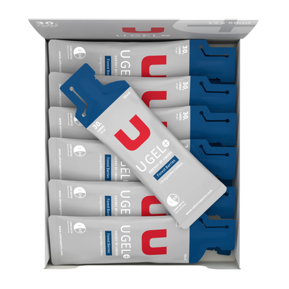 Umara U Gel 50ml Flytande Energigel: 30g Kolhydrater, Elektrolyter, med/utan Koffein för Prestation