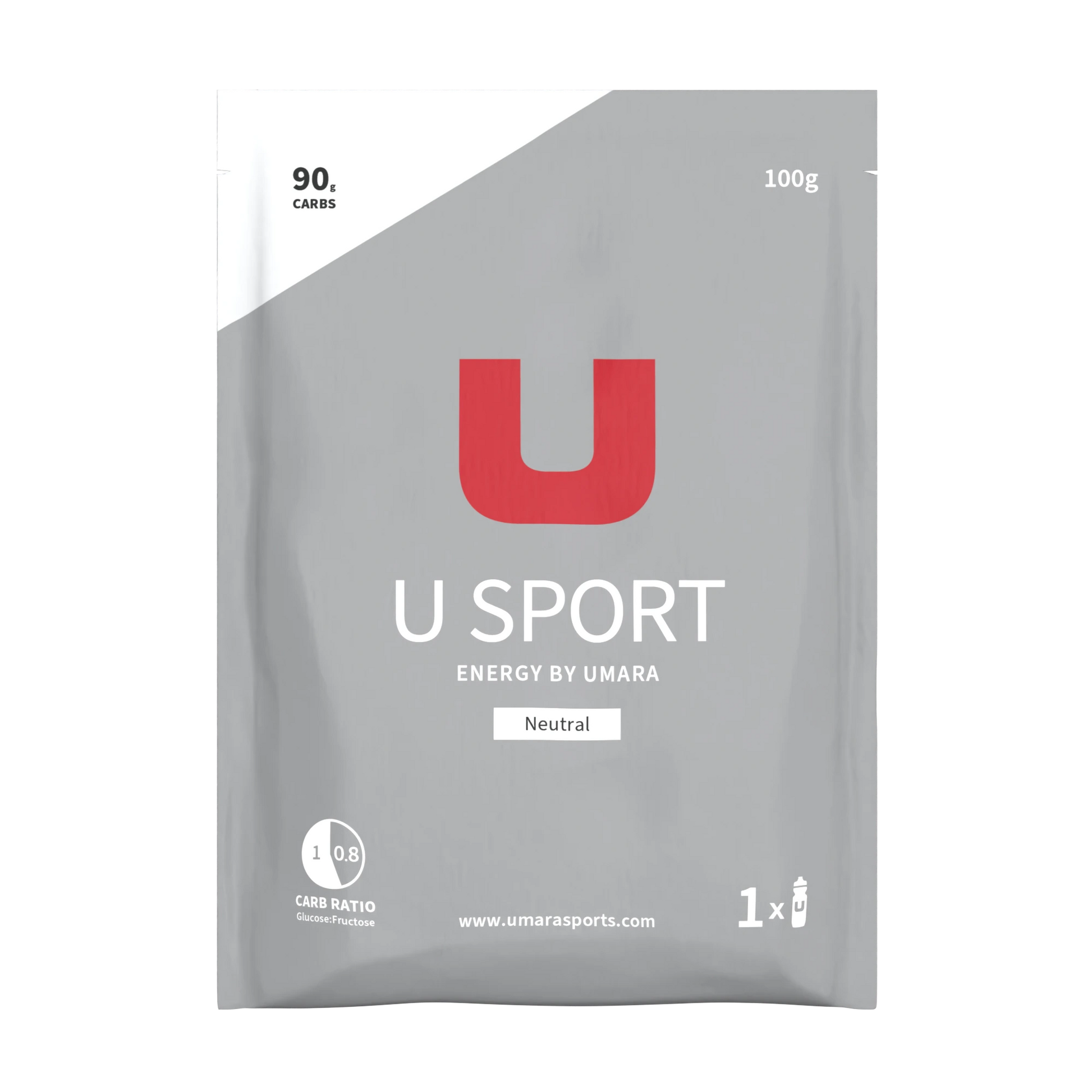 U Sport Optimal Sportdryck med 1:0,8 Kolhydratmix, Elektrolyter & BCAA för Prestation