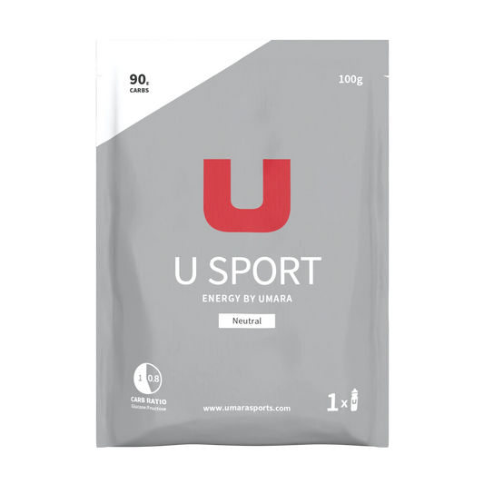 U Sport Optimal Sportdryck med 1:0,8 Kolhydratmix, Elektrolyter & BCAA för Prestation