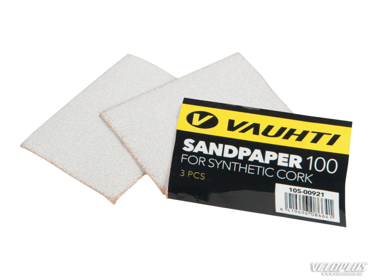 VAUHTI Synthetic Cork Sandpaper 80 Grit 3 pcs